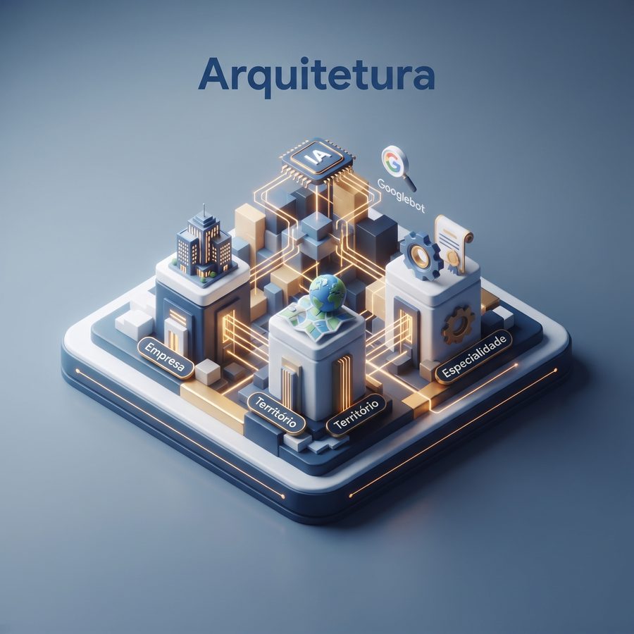 Arquitetura de entidades — conexão entre Empresa, Território e Especialidade para o Knowledge Graph do Google